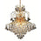 Elegant Lighting V8003D25G-EC 31 x 25 in. Touareg 15 Light Gold Chandelier