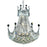 Elegant Lighting V8949D20C-SS 28 x 20 in. Corona 9 Light Chrome Chandelier
