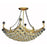 Elegant Lighting V9800D28G-EC Corona 8 Light Gold Chandelier