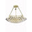 Elegant Lighting V9802D22G-EC 17 x 22 in. Corona 6 Light Gold Chandelier