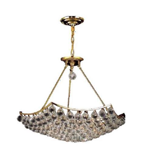 Elegant Lighting V9802D26G-RC 21 x 26 in. Corona 12 Light Gold Chandelier