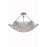 Elegant Lighting V9802D30C-EC 18 x 30 in. Corona 8 Light Chrome Chandelier