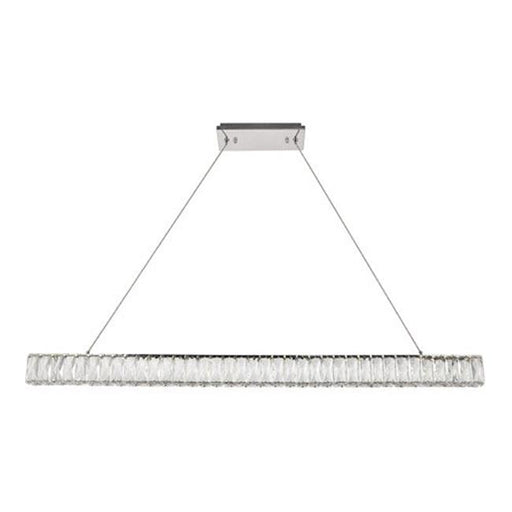 Elegant Lighting 3502D47C Monroe Integrated Led Chip Light Chrome Chandelier