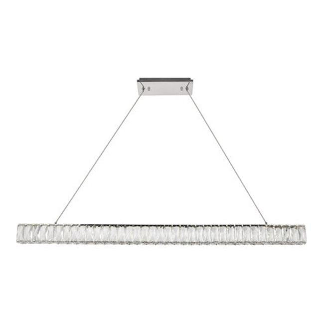 Elegant Lighting 3502D47C Monroe Integrated Led Chip Light Chrome Chandelier