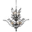 Elegant Lighting V2011D21DB-SA 22 x 21 in. Orchid 8 Light Dark Bronze Chandelier