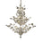 Elegant Lighting V2011D27C-EC 27 x 27 in. Orchid 13 Light Chrome Chandelier