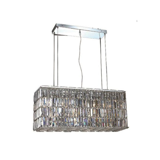 Elegant Lighting V2018D32C-SS Maxime 8 Light Chrome Chandelier