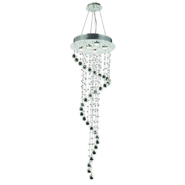 Elegant Lighting V2028G48C-SS 48 x 16 in. Galaxy 5 Light Chrome Chandelier
