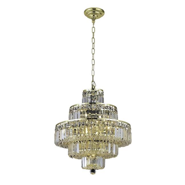Elegant Lighting V2038D20G-EC 21 x 20 in. Maxime 13 Light Gold Chandelier