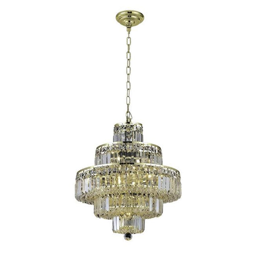 Elegant Lighting V2038D20G-SS 21 x 20 in. Maxime 13 Light Gold Chandelier