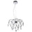 Elegant Lighting V5008D20C-SS 14.5 x 20 in. Amour 8 light Chrome Chandelier - Swarovski Elements Crystals