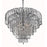 Elegant Lighting V6801D25C-RC 20 x 25 in. Falls 6 light Chrome Chandelier - Royal Cut Crystals
