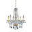 Elegant Lighting V7856D24G-RC 28 x 24 in. Verona 6 light Gold Chandelier - Royal Cut Crystals