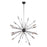 Elegant Lighting 1515G36PN 70 x 36 in. Nebula 24 light Polished Nickel & Bronze Chandelier - Royal Cut Crystals