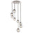 Elegant Lighting 1142D30PN 9 x 30 in. Beckett 8 light Polished Nickel Chandelier
