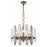 Elegant Lighting 1530D20PN-RC 17 x 20 in. Lincoln 8 light polished Nickel Chandelier - Royal Cut Crystals
