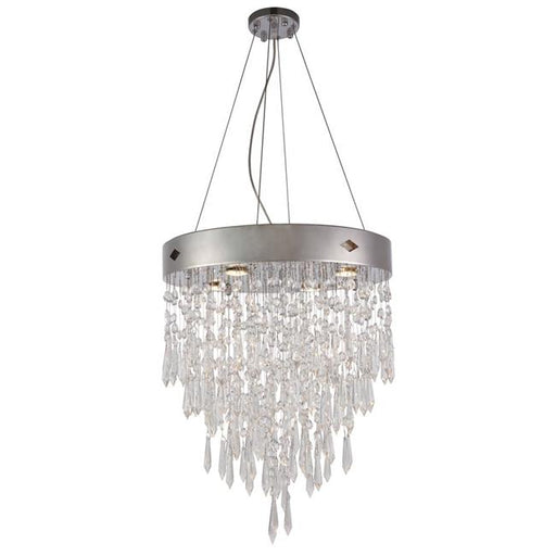 Elegant Lighting 3003D20C-RC 26 x 20 in. Granada 4 light Chrome Chandelier - Royal Cut Crystals