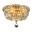 Elegant Lighting V2528F10G-SS Tranquil 4 Light Flush Mount&#44; Swarovski Elements Crystals - Gold
