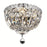 Elegant Lighting V2528F12C-SS Tranquil 4 Light Flush Mount&#44; Swarovski Elements Crystals - Chrome
