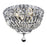 Elegant Lighting V2528F14C-SS Tranquil 4 Light Flush Mount&#44; Swarovski Elements Crystals - Chrome