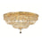 Elegant Lighting V2528F24G-SS Tranquil 12 Light Flush Mount&#44; Swarovski Elements Crystals - Gold