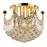 Elegant Lighting V8949F16G-EC Corona 6 Light Flush Mount&#44; Elegant Cut Crystals - Gold