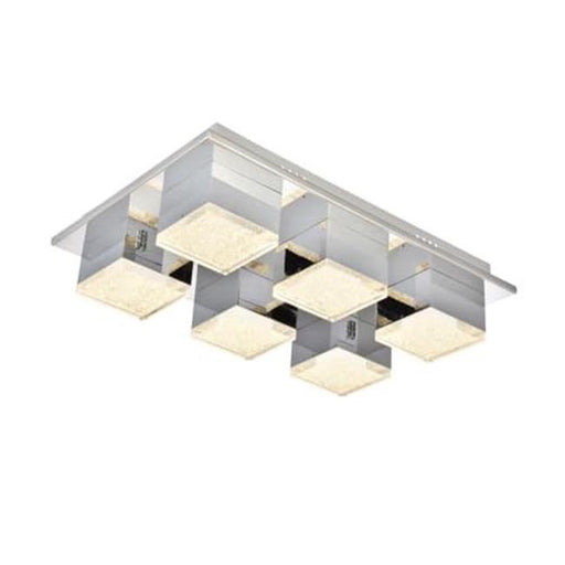 Elegant Lighting 5100F6C Glasgow 6 Light Flush mount&#44; Chrome