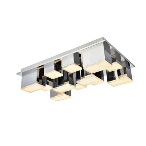 Elegant Lighting 5100F12C Glasgow 12 Light Flush mount&#44; Chrome