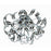 Elegant Lighting V2068F21C-EC Tiffany 12 Light Flush Mount&#44; Elegant Cut Crystals - Chrome