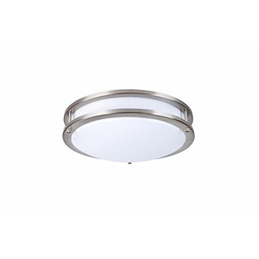 Elitco Lighting CF3205 16 in. LED Double Ring Ceiling Flush - Brushed Nickel