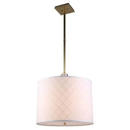 Urban Classic 1445D22BB 22 in. Gemma 2 Lights Chandelier Ceiling Light&#44; Burnished Brass