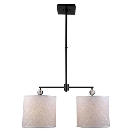 Urban Classic 1445D34BZ 12 in. Gemma 2 Lights Chandelier Ceiling Light&#44; Bronze