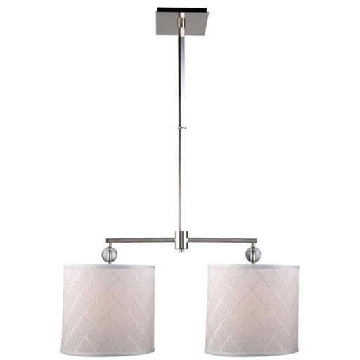 Urban Classic 1445D34PN 12 in. Gemma 2 Lights Chandelier Ceiling Light&#44; Polished Nickel