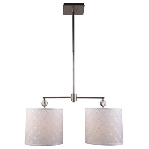 Urban Classic 1445D34VN 12 in. Gemma 2 Lights Chandelier Ceiling Light&#44; Vintage Nickel