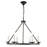 Living District LD6010D26BK Maine 6 Light Black Chandelier