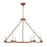 Living District LD6010D36G Maine 6 Light Vintage Gold Chandelier