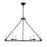 Living District LD6010D36BK Maine 6 Light Black Chandelier