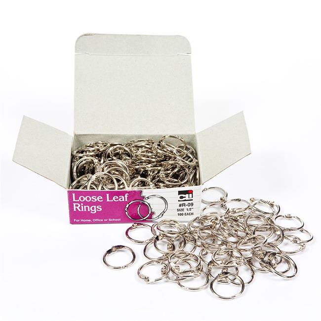 Charles Leonard CHLR09BN 0.5 in. Rings Loose Leaf - Pack of 3