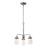 Maxim 11334CLWZ 21 in. Cape Cod Three-Light Chandelier Ceiling Light&#44; Weathered Zinc