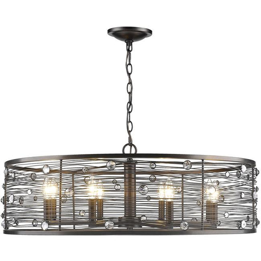 Golden Lighting 1998-8 EBB Eight Light Chandelier