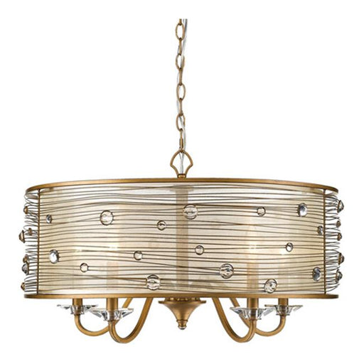 Golden Lighting 1993-5 PG Five Light Chandelier Ceiling Light