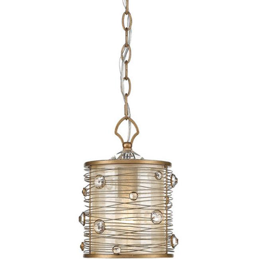 Golden Lighting 1993-M1L PG One Light Mini Pendant