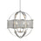 Golden Lighting 3167-6 PW-PW Colson PW 6 Light Chandelier with Pewter Shade