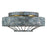Golden Lighting 7856-FM VP Ferris Flush Mount in Verde Patina - Blue