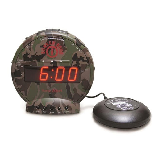 Sonic Alert SA-SBC575SS Bunker Bomb - Vibrating Alarm Clock