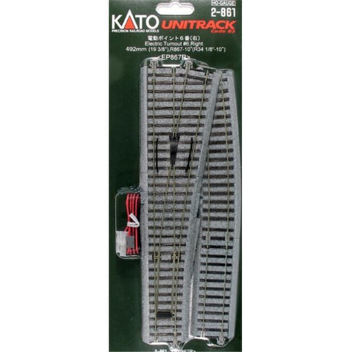 Kato KAT2-861 Electric Turnout&#44; Right 6