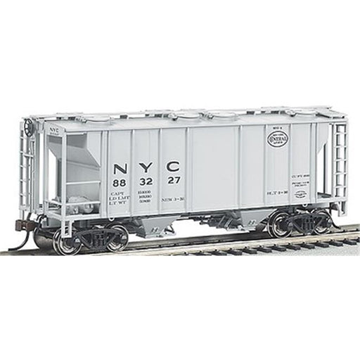 Bachmann BAC73504 Ps - 2 Bay Covered Hopper - Ready to Run - Newyork Central&#44; Gray