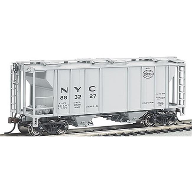 Bachmann BAC73504 Ps - 2 Bay Covered Hopper - Ready to Run - Newyork Central&#44; Gray