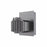 Jesco Lighting AW09-GU24 9 in. Canopy & Husk&#44; Grey Powder Coated