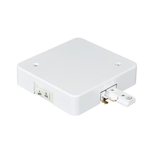 Jesco Lighting J2-CLE-T24-0060-0240-WT J2 60W Halo Track Lighting Current Limiter End Feed&#44; White